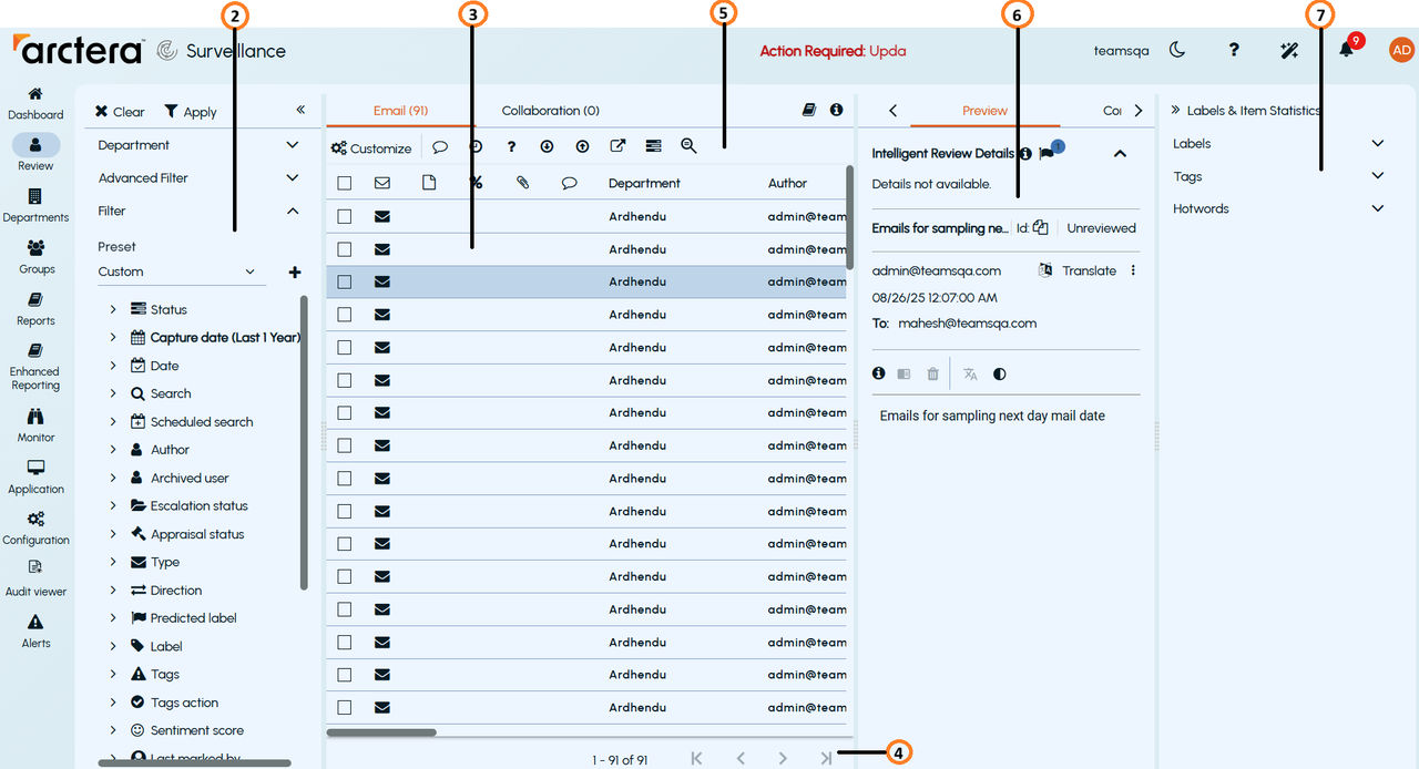 A sample page showing other panes with details