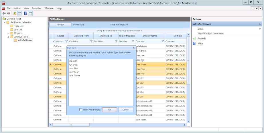 Run Now dialog box