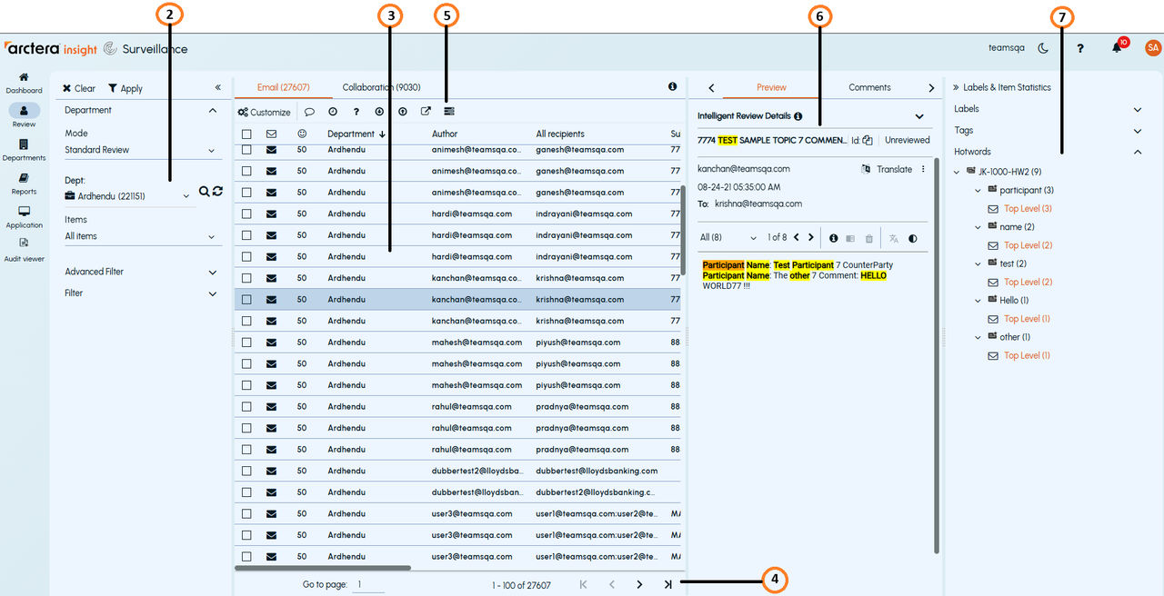 A sample page showing other panes with details